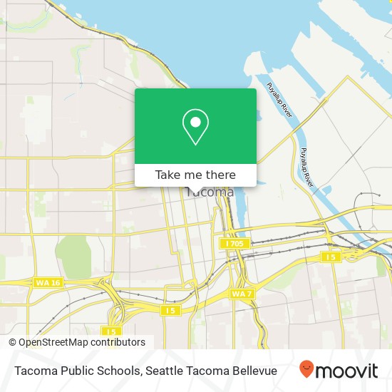 Mapa de Tacoma Public Schools