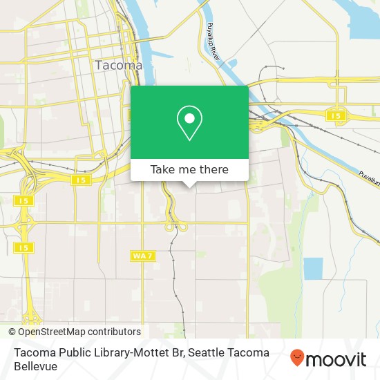 Tacoma Public Library-Mottet Br map