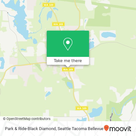 Park & Ride-Black Diamond map