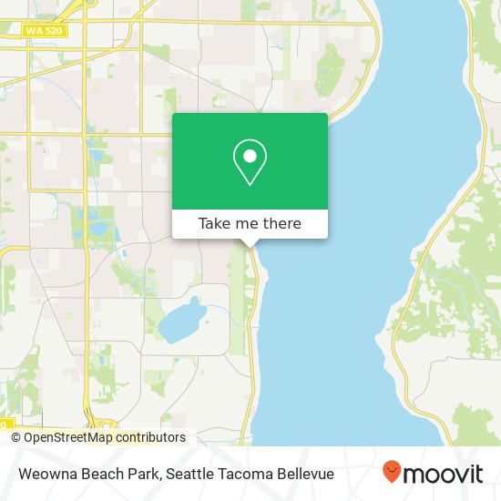 Weowna Beach Park map