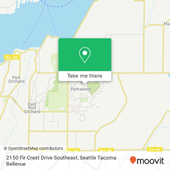 2150 Fir Crest Drive Southeast map