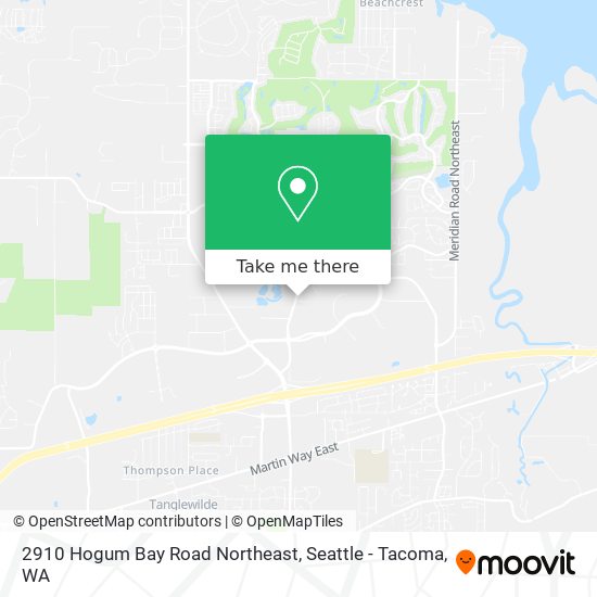 Mapa de 2910 Hogum Bay Road Northeast