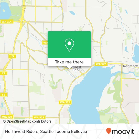 Northwest Riders map