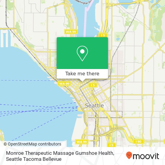 Monroe Therapeutic Massage Gumshoe Health map