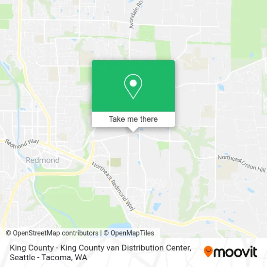 King County - King County van Distribution Center map