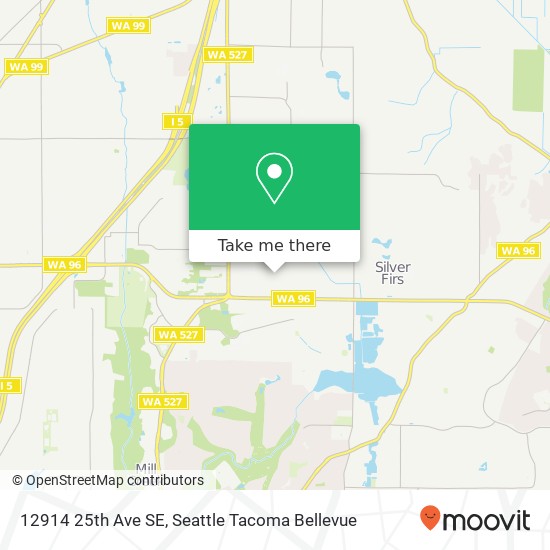 Mapa de 12914 25th Ave SE