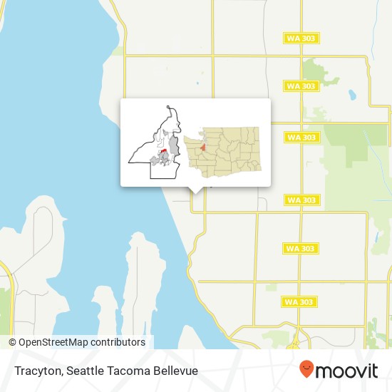 Mapa de Tracyton