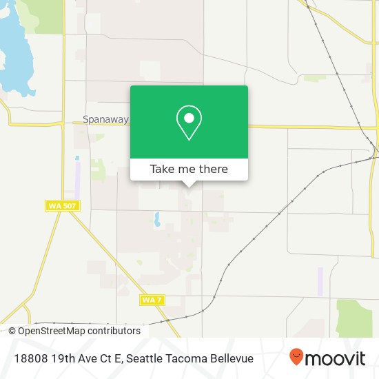 Mapa de 18808 19th Ave Ct E