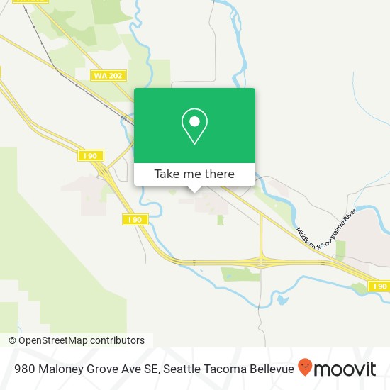 Mapa de 980 Maloney Grove Ave SE