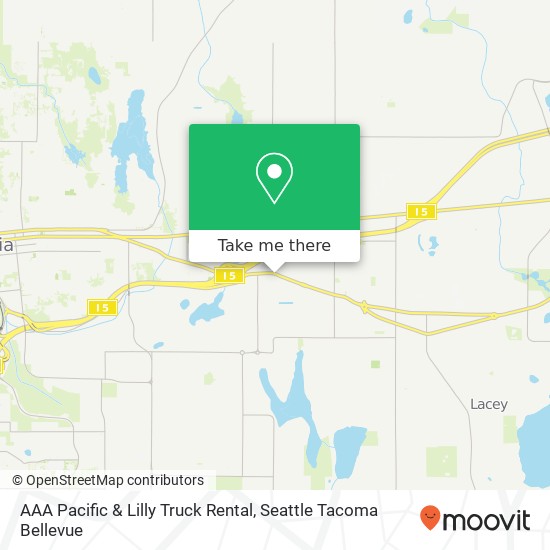 Mapa de AAA Pacific & Lilly Truck Rental