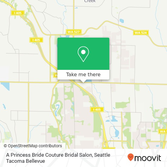 A Princess Bride Couture Bridal Salon map
