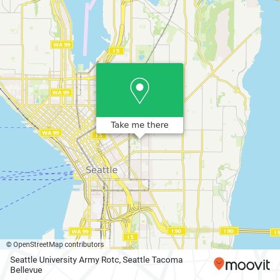 Mapa de Seattle University Army Rotc