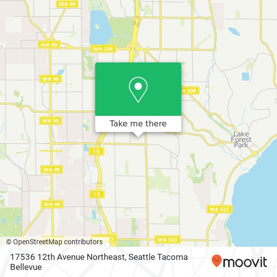 Mapa de 17536 12th Avenue Northeast