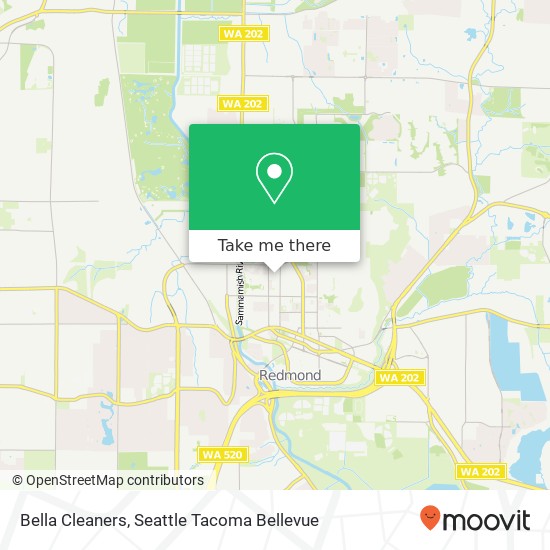 Bella Cleaners map