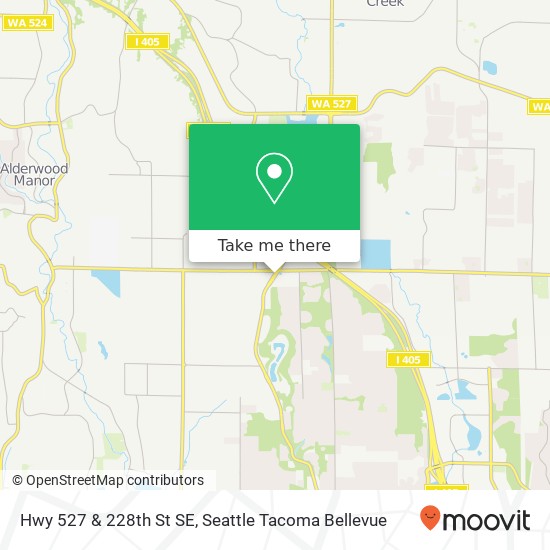 Hwy 527 & 228th St SE map