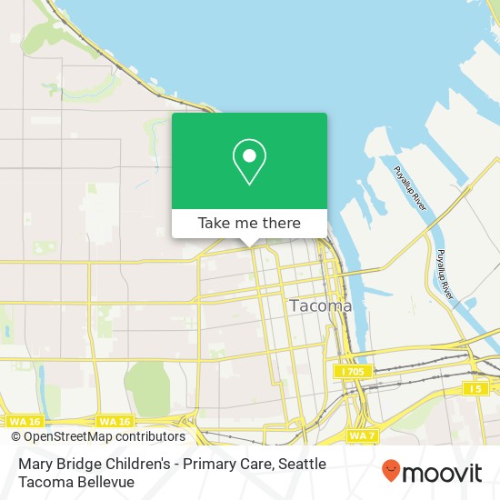 Mary Bridge Children's - Primary Care map