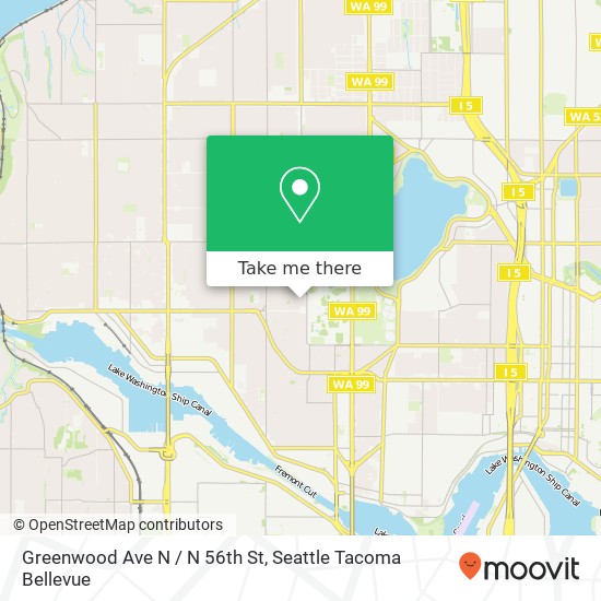 Greenwood Ave N / N 56th St map