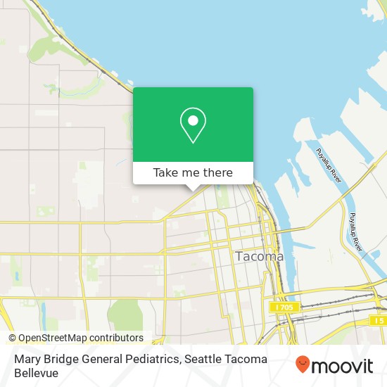 Mary Bridge General Pediatrics map