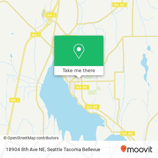 Mapa de 18904 8th Ave NE