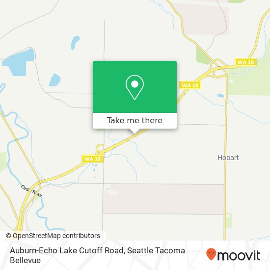 Mapa de Auburn-Echo Lake Cutoff Road