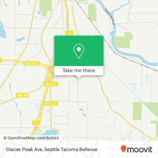 Mapa de Glacier Peak Ave