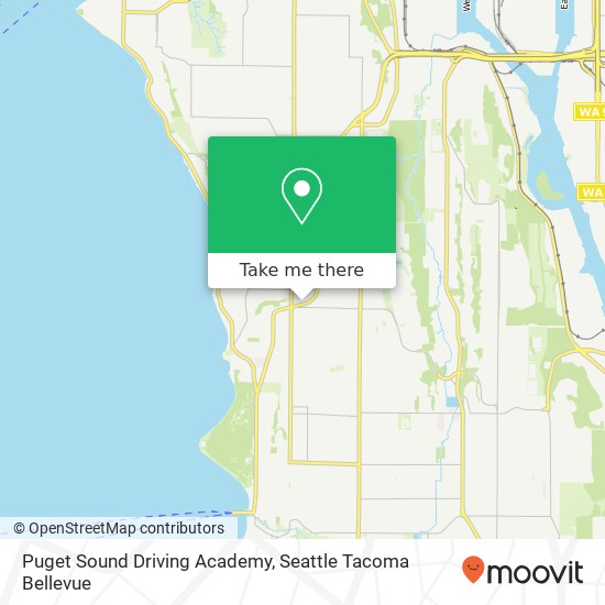 Mapa de Puget Sound Driving Academy