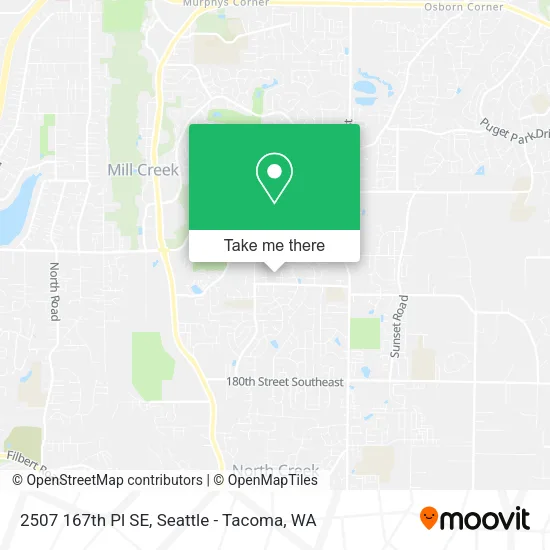 Mapa de 2507 167th Pl SE