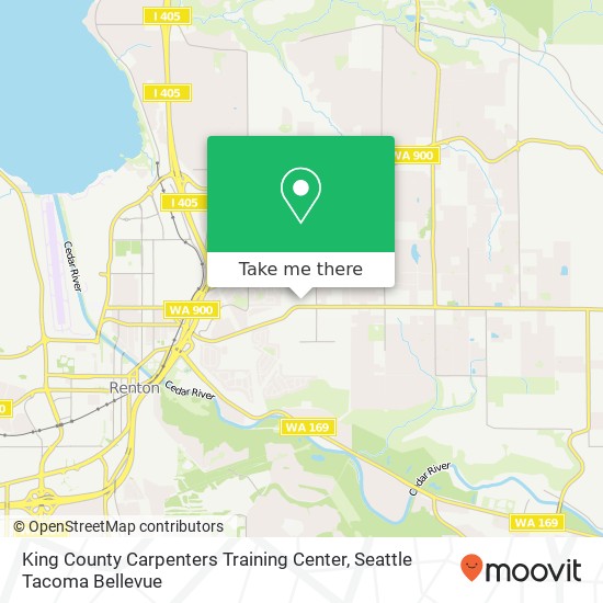 King County Carpenters Training Center map