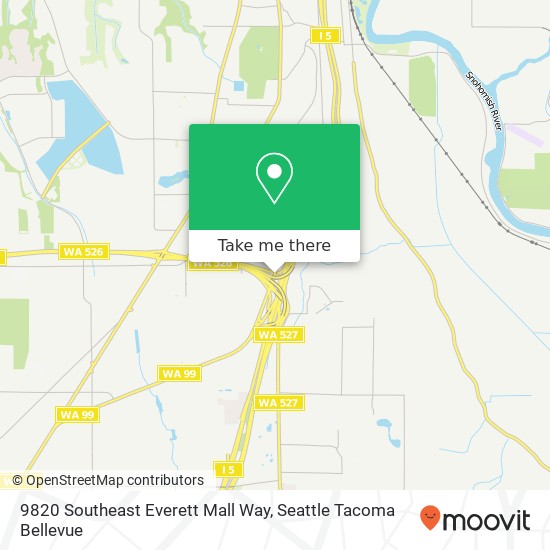 Mapa de 9820 Southeast Everett Mall Way