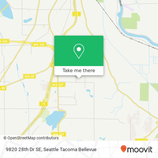 Mapa de 9820 28th Dr SE