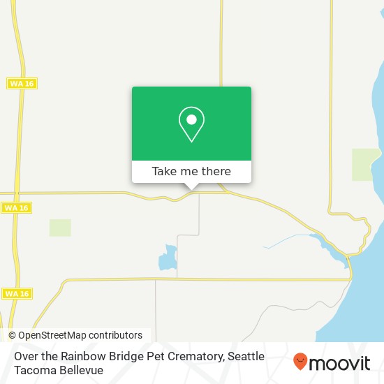 Mapa de Over the Rainbow Bridge Pet Crematory