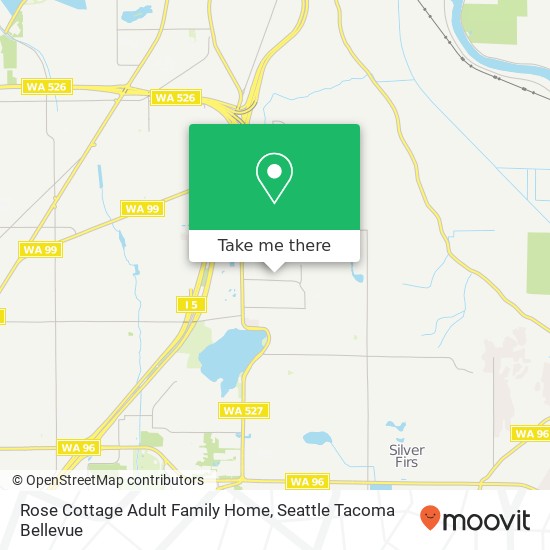 Mapa de Rose Cottage Adult Family Home