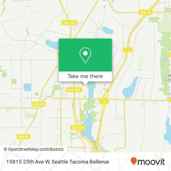 Mapa de 15815 25th Ave W