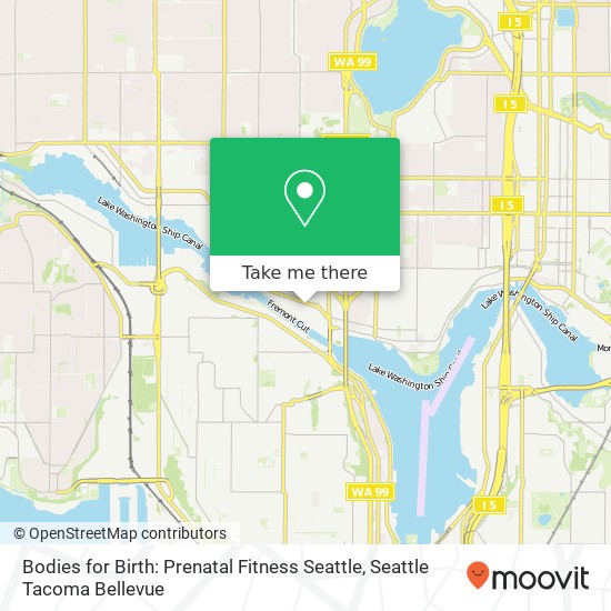 Mapa de Bodies for Birth: Prenatal Fitness Seattle