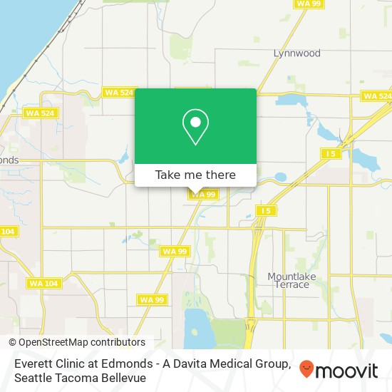 Mapa de Everett Clinic at Edmonds - A Davita Medical Group