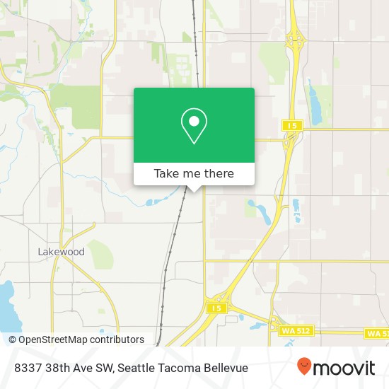 Mapa de 8337 38th Ave SW