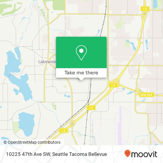 Mapa de 10225 47th Ave SW