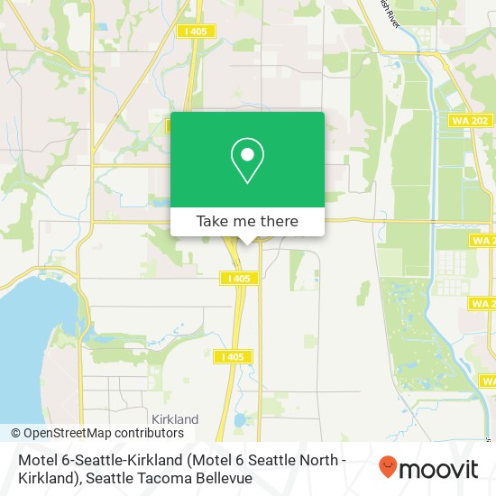 Mapa de Motel 6-Seattle-Kirkland