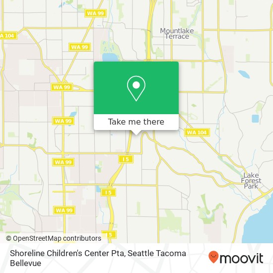 Shoreline Children's Center Pta map