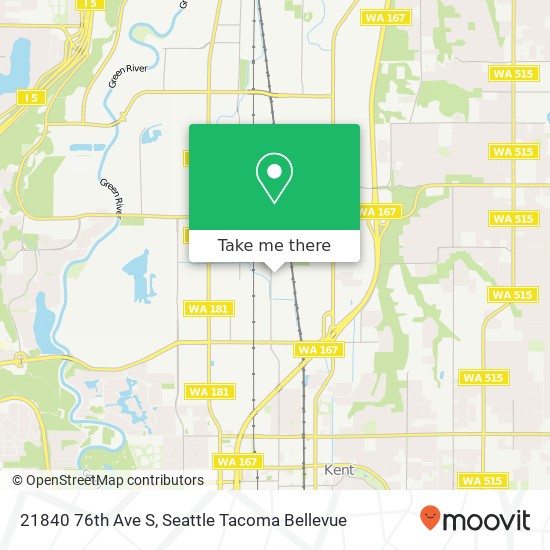 Mapa de 21840 76th Ave S