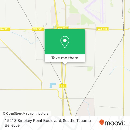 15218 Smokey Point Boulevard map