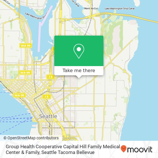 Group Health Cooperative Capital Hill Family Medical Center & Family map