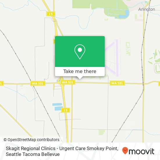 Skagit Regional Clinics - Urgent Care Smokey Point map