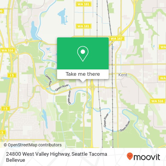 Mapa de 24800 West Valley Highway