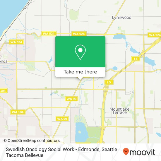 Mapa de Swedish Oncology Social Work - Edmonds