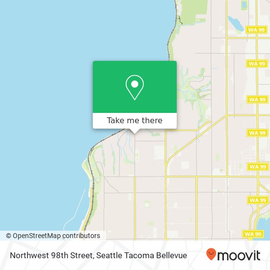 Northwest 98th Street map