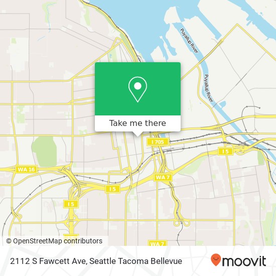 2112 S Fawcett Ave map
