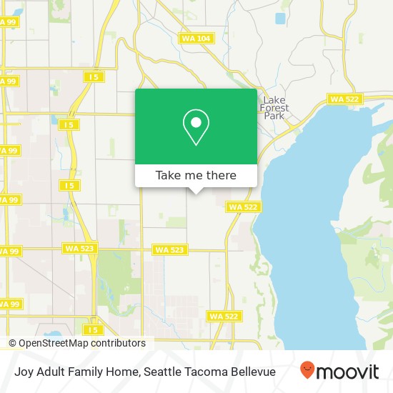 Mapa de Joy Adult Family Home