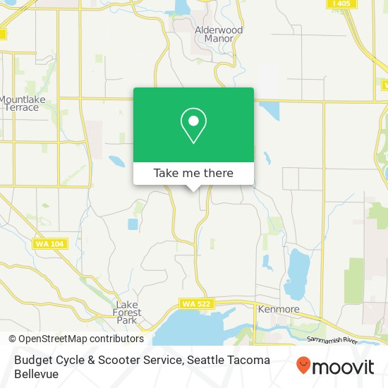 Budget Cycle & Scooter Service map