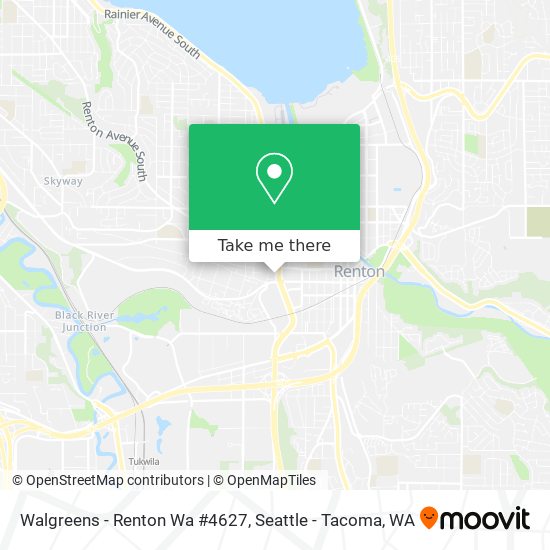 Mapa de Walgreens - Renton Wa #4627